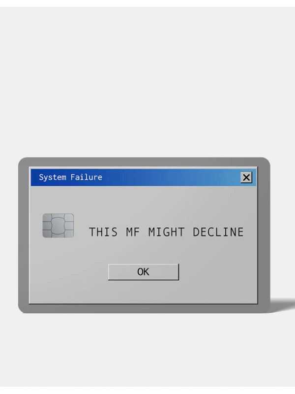 CardSticker Declined