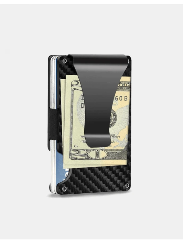 Kovinska denarnica Delgada črna