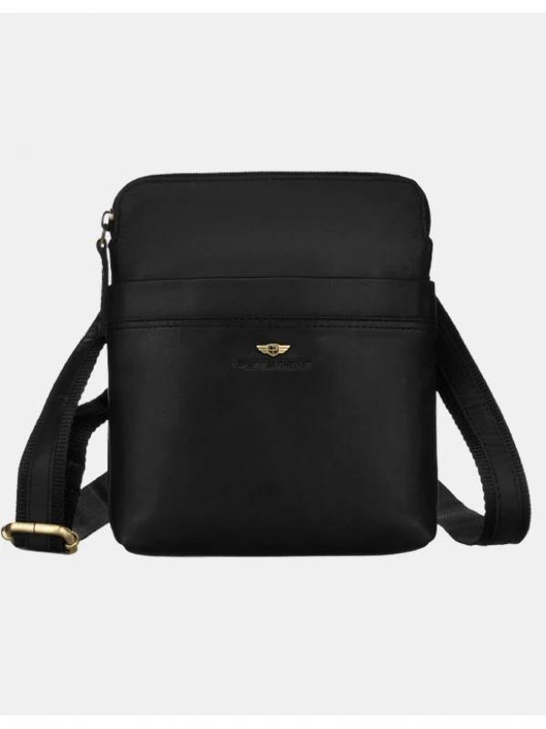 Moška usnjena torba Peterson Avelor črna